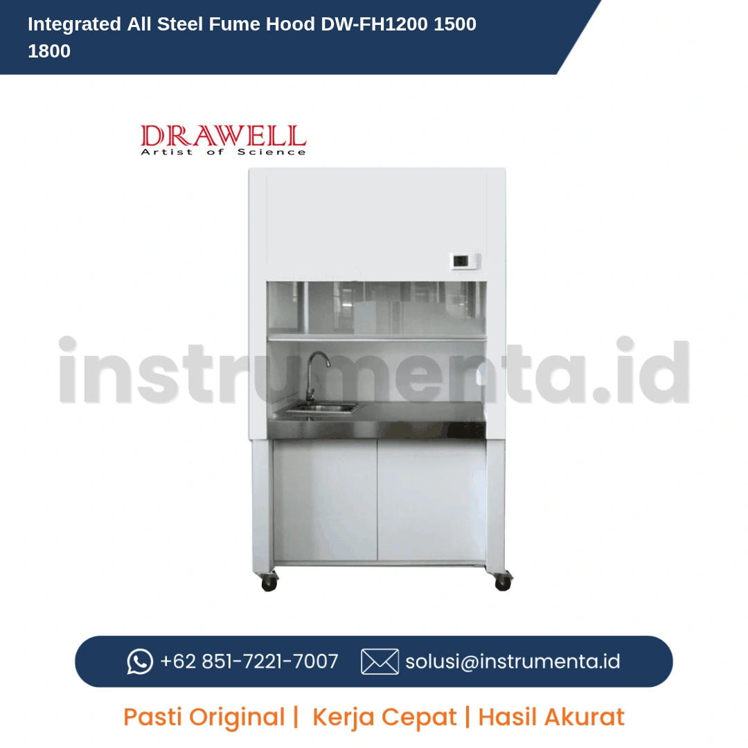 Jual Distributor Resmi Integrated All Steel Fume Hood DW-FH1200/1500/1800 Lemari Asam Laboratorium Ready Stock